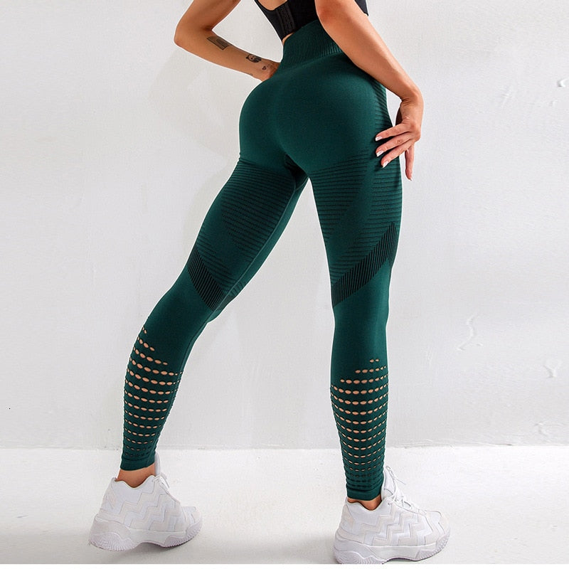 Seamless Hollow Leggings - Amuse Fit seamless-hollow-leggings, 