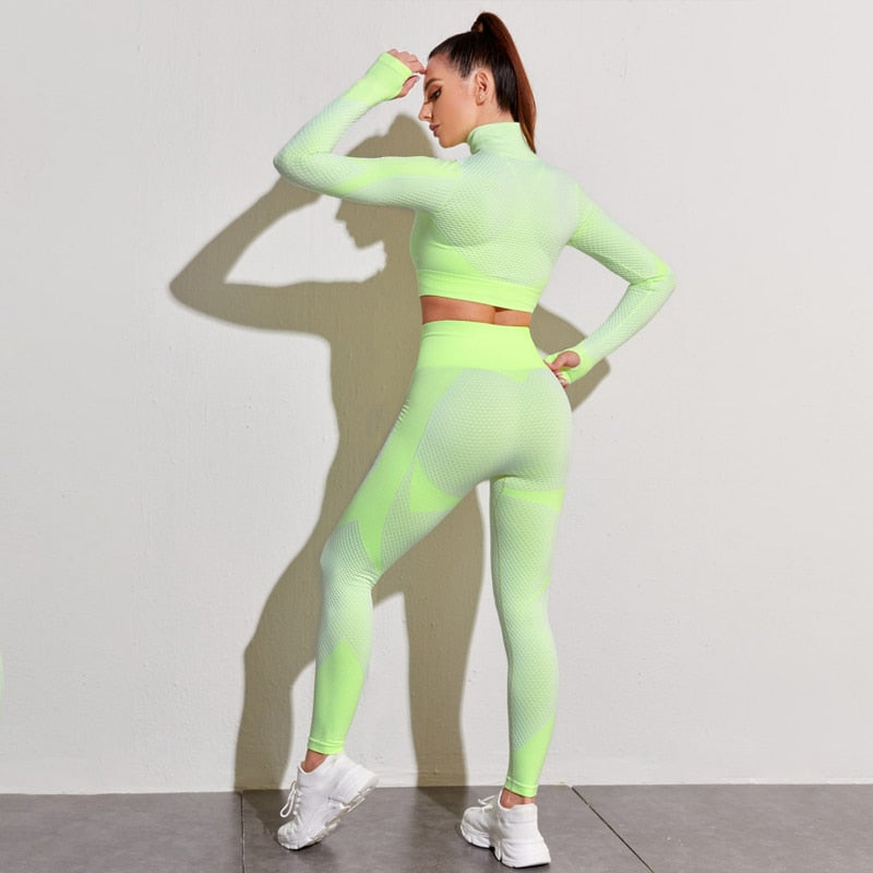 Crop Top High Waist Leggings - Amuse Fit crop-top-high-waist-leggings, 