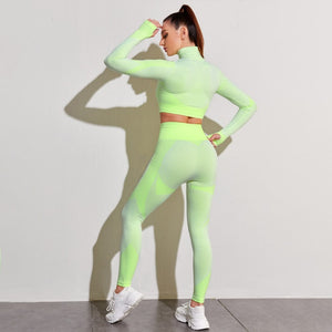 Crop Top High Waist Leggings - Amuse Fit crop-top-high-waist-leggings, 