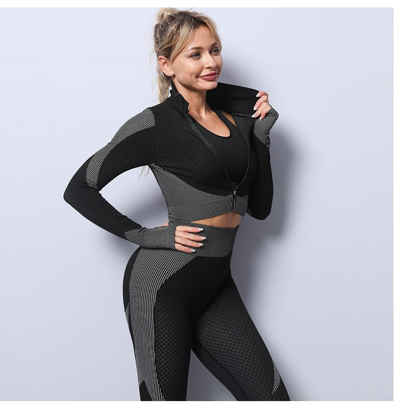 Crop Top High Waist Leggings - Amuse Fit crop-top-high-waist-leggings, 