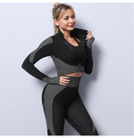 Crop Top High Waist Leggings - Amuse Fit crop-top-high-waist-leggings, 