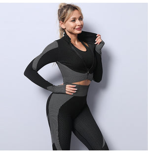 Crop Top High Waist Leggings - Amuse Fit crop-top-high-waist-leggings, 
